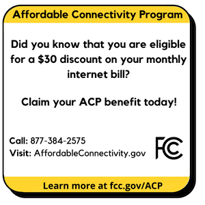 AFFORDABLE CONNECTIVITY PROGRAM (ACP)